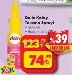 DALİN KOLAY TARAMA SPREYİ 200 ML DALİN KOLAY TARAMA SPREYİ 200 ML
